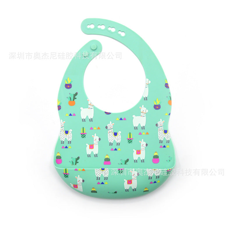 Amazon Explosion Style Children Adjustable Customizable Waterproof Silicone Baby Silicoib Food Grade Silicone