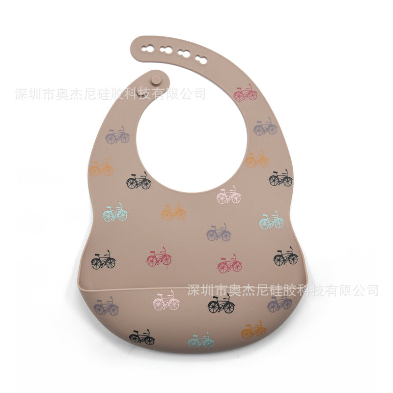 Amazon Explosion Style Children Adjustable Customizable Waterproof Silicone Baby Silicoib Food Grade Silicone