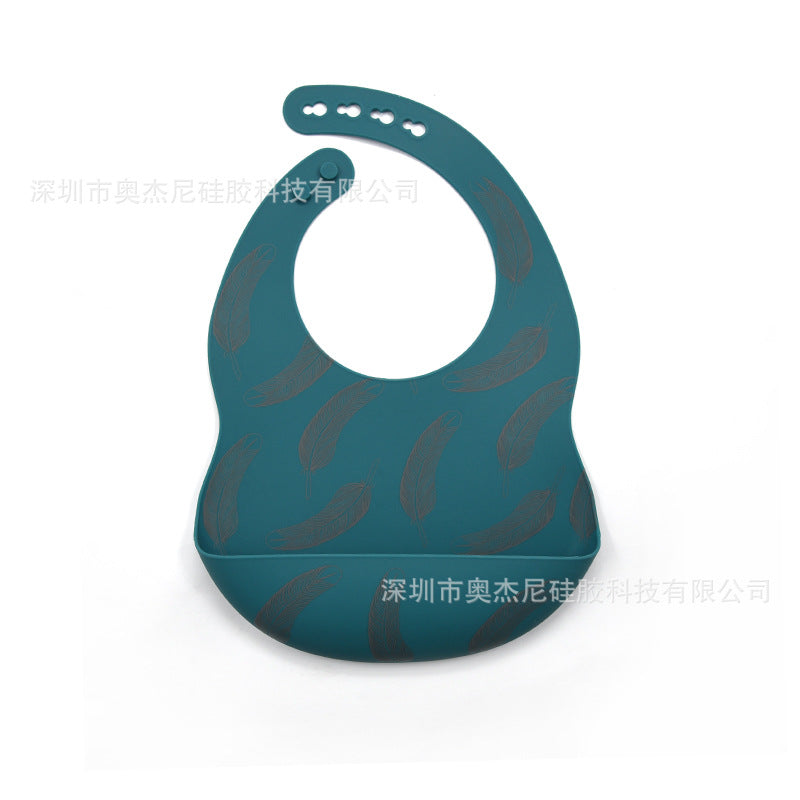 Amazon Explosion Style Children Adjustable Customizable Waterproof Silicone Baby Silicoib Food Grade Silicone