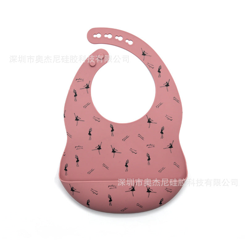 Amazon Explosion Style Children Adjustable Customizable Waterproof Silicone Baby Silicoib Food Grade Silicone