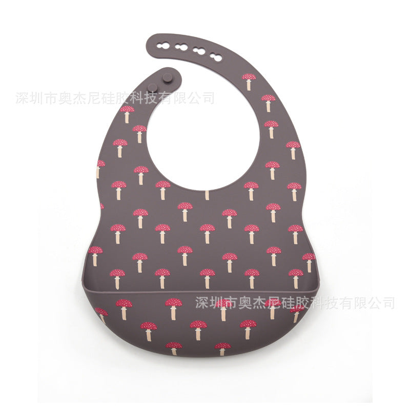 Amazon Explosion Style Children Adjustable Customizable Waterproof Silicone Baby Silicoib Food Grade Silicone