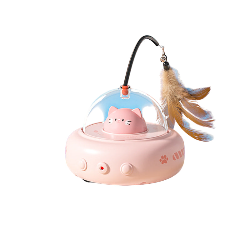 Cat Laser with Feather Toy
