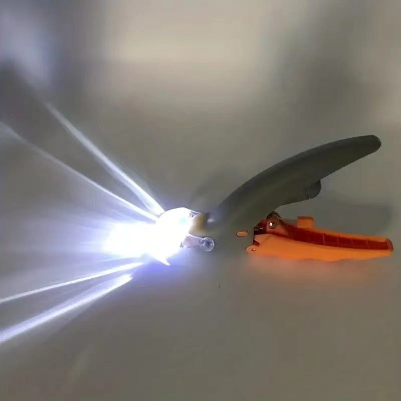 LED Pet Nail Clippers with LED light pet cat and dog nail clippers polishing pet cleaning supplies