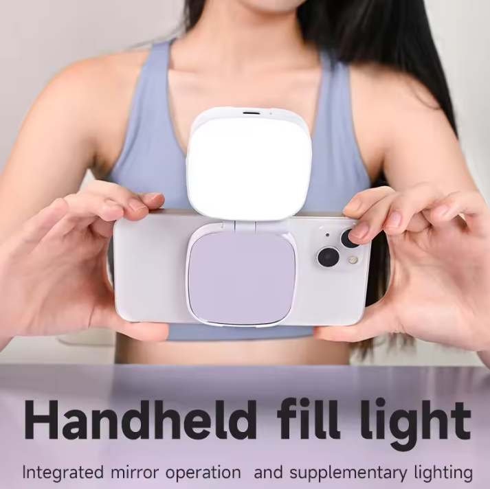 Phone Magnetic Selfie Light in use