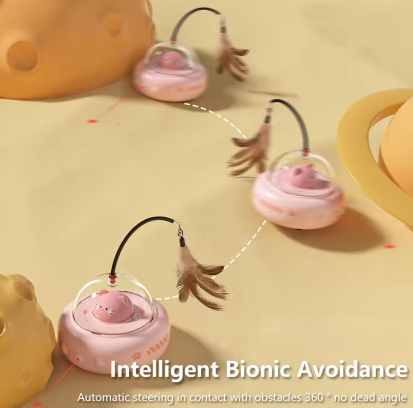 Cat Laser with Feather Toy