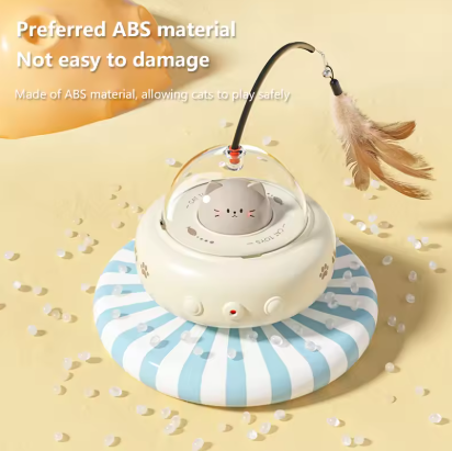 Cat Laser with Feather Toy