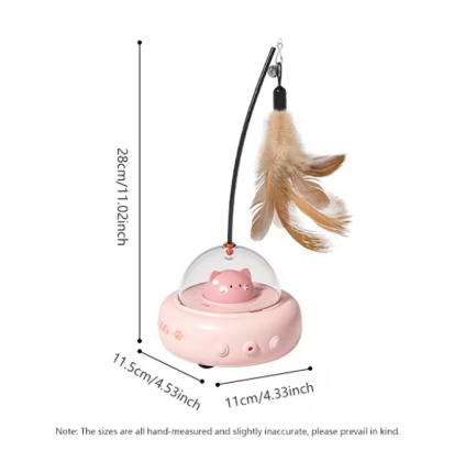 Cat Laser with Feather Toy